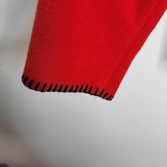 Coldwater Creek Button Down Red Fleece Jacket Women Size Large - Picture 11 of 14